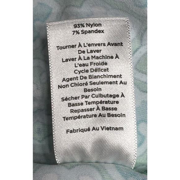 Talbots Dress Women’s Large Midi Green Blue Floral Effortless Sleeveless Shift - Picture 9 of 9